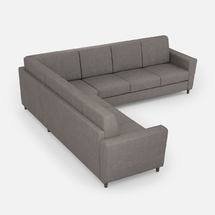 Large 7 seater modern corner sofa in fabric 288x288 cm Yasel — 4