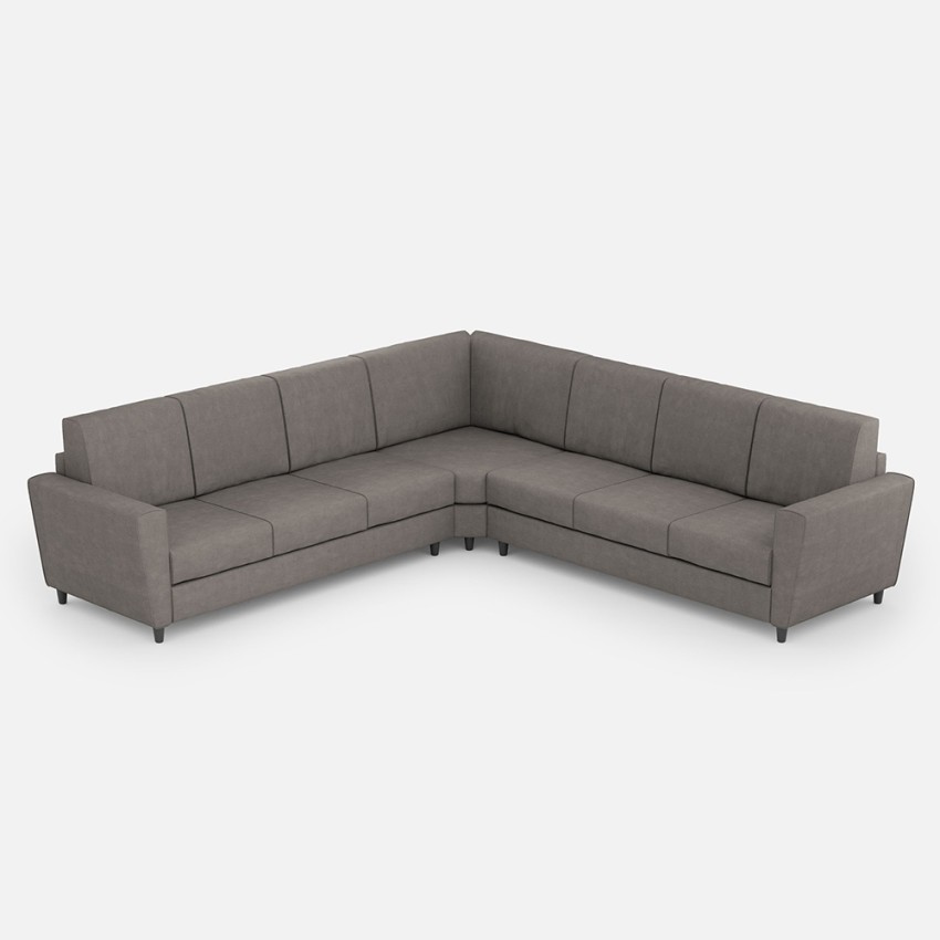 Large 7 seater modern corner sofa in fabric 288x288 cm Yasel — 3