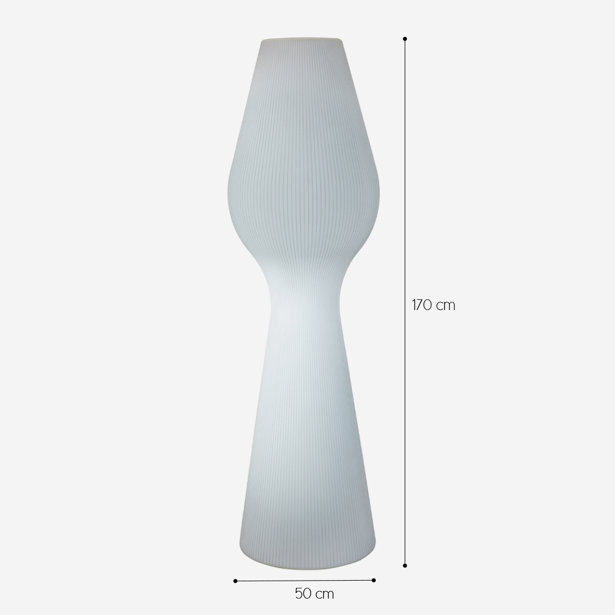 Outdoor LED Floor Lamp in Polietilene Italy Stripes LYXO — 4