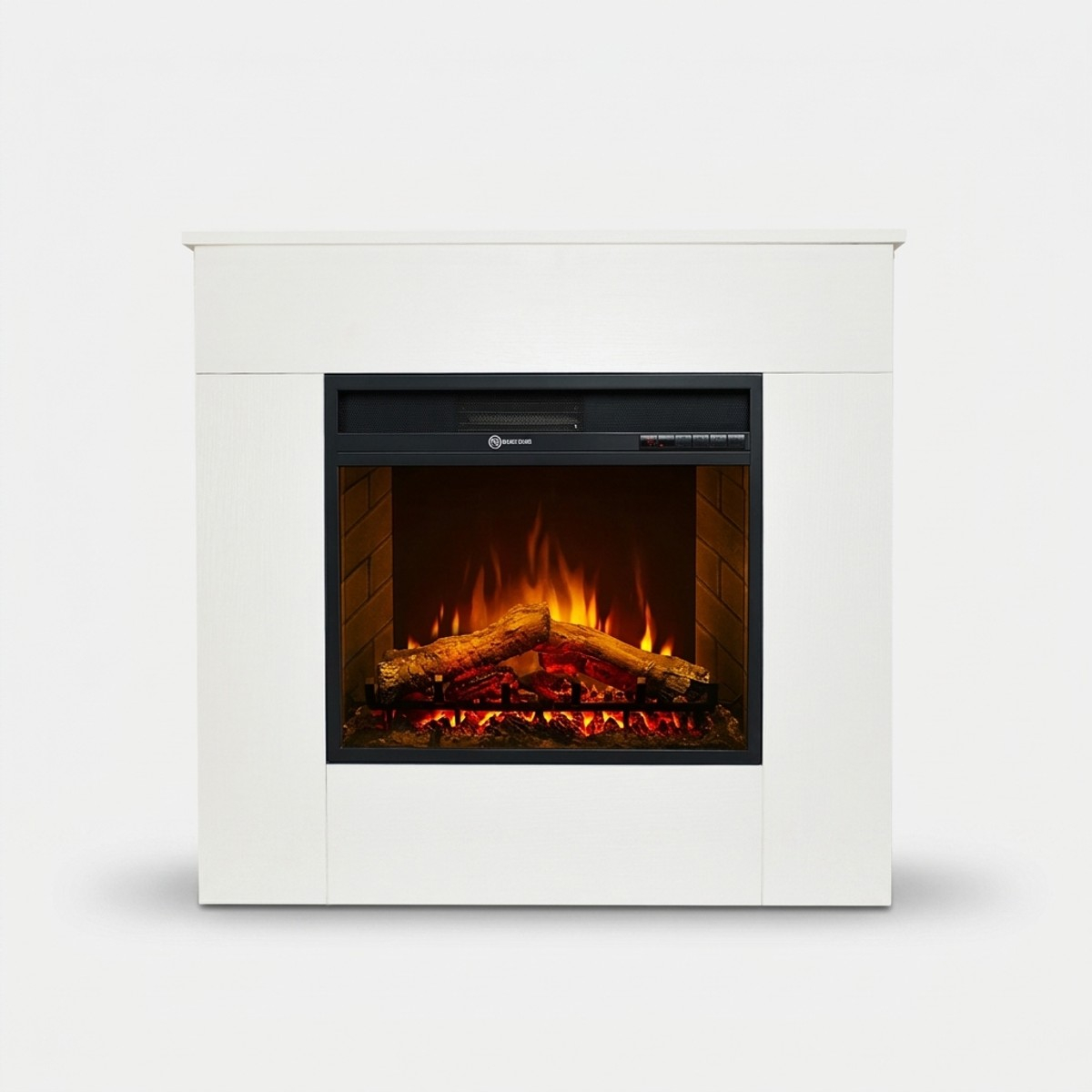 Freestanding electric fireplace Made in Italy Michelangelo — 3