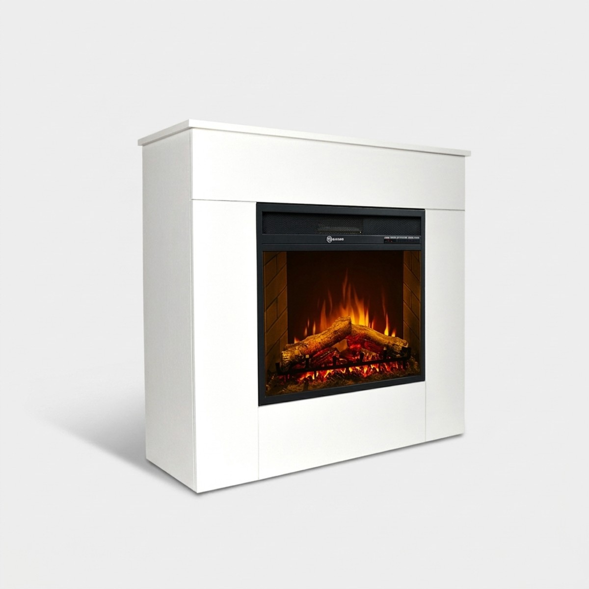 Freestanding electric fireplace Made in Italy Michelangelo — 1
