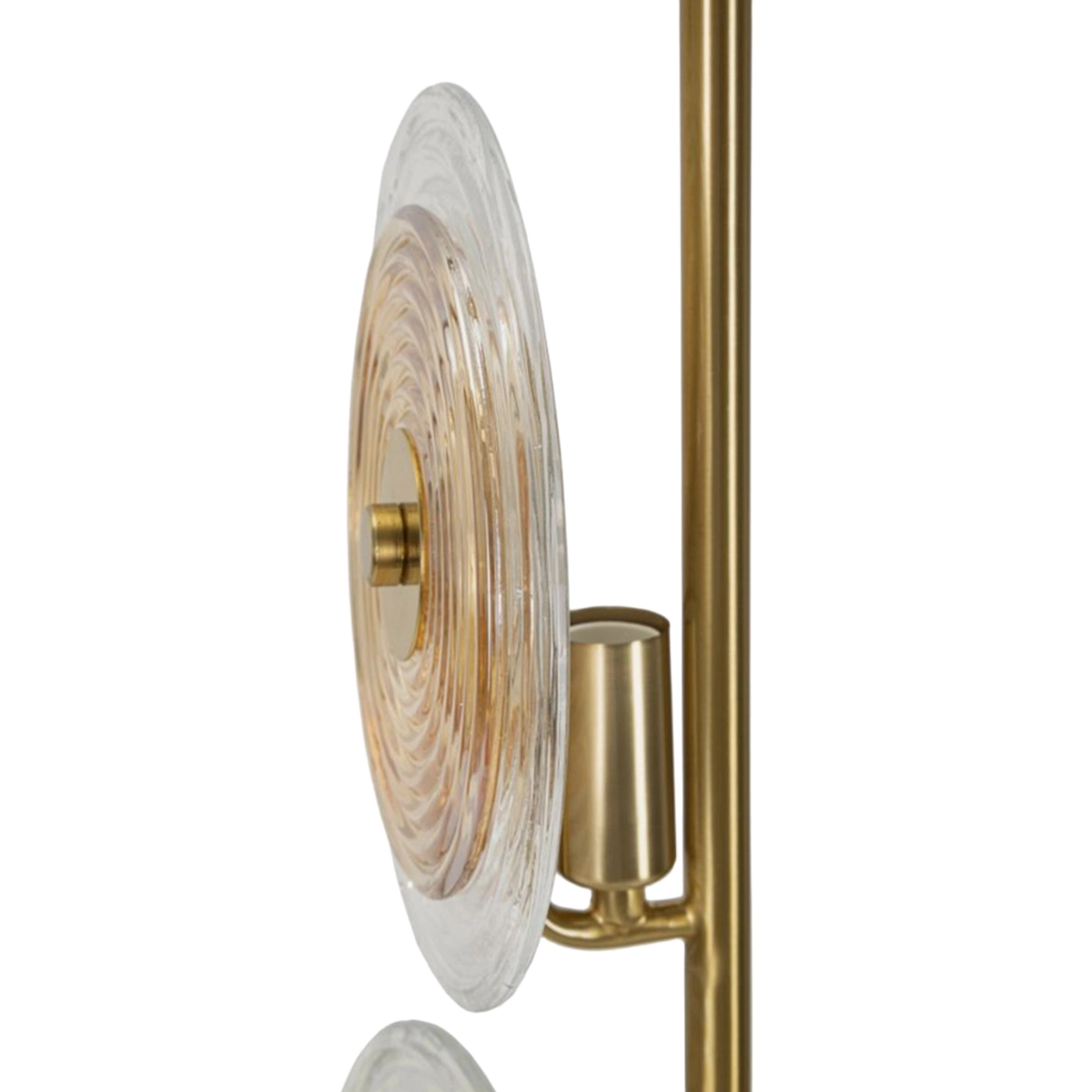 Venice Table Lamp in Glass and Metal with 2 Lights — 5