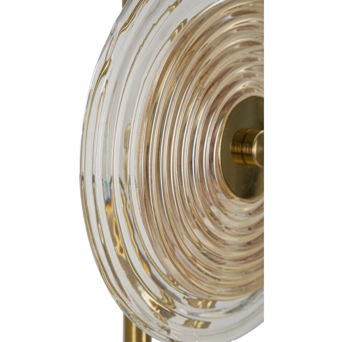 Venice Table Lamp in Glass and Metal with 2 Lights — 4