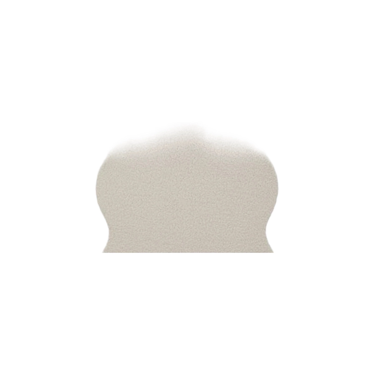 Teddy Wavy Full-Length Wall Mirror with Bouclé Frame — 6