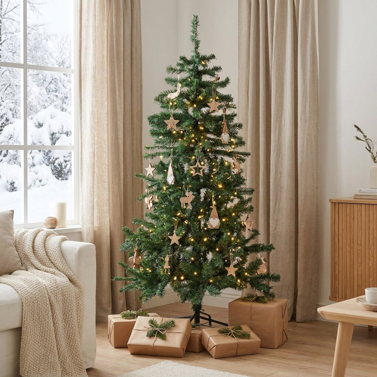 Albero di Natale artificiale 180 cm 524 rami Brooks — 2