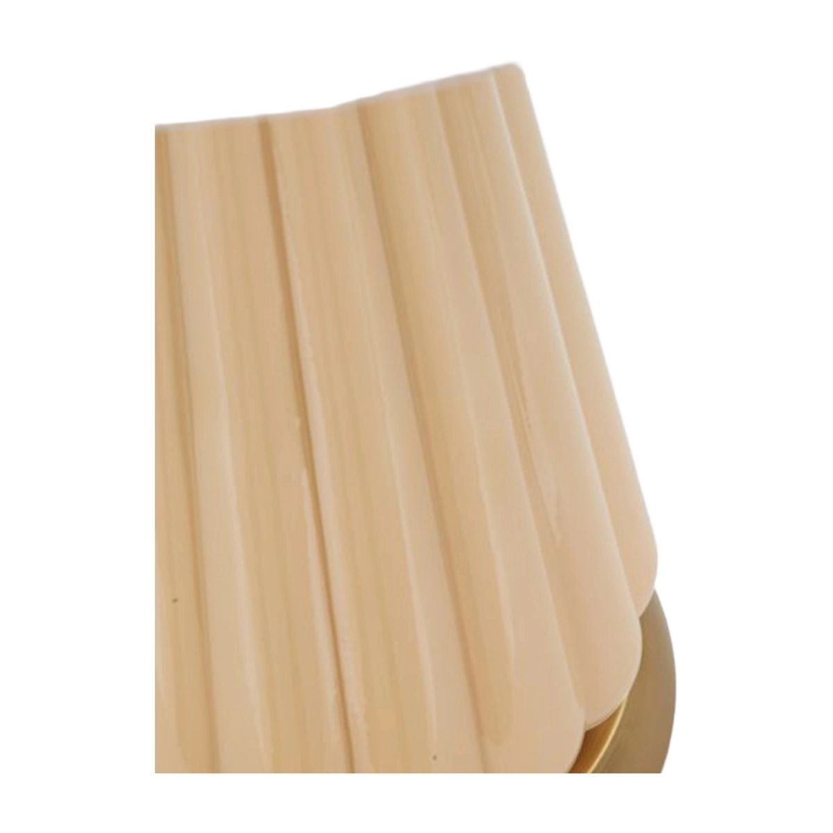 Perly A Table Lamp in Fluted Glass and Fabric Mauro Ferretti — 4