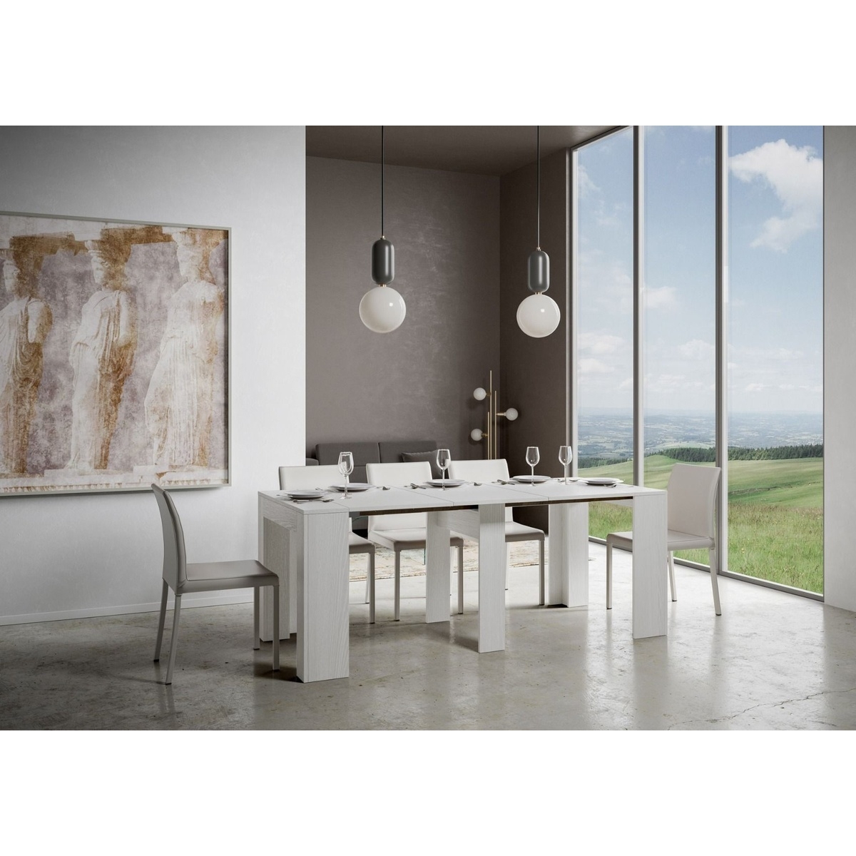 Extendable Space-Saving Console Table 90x42-198 cm Modem Small — 4