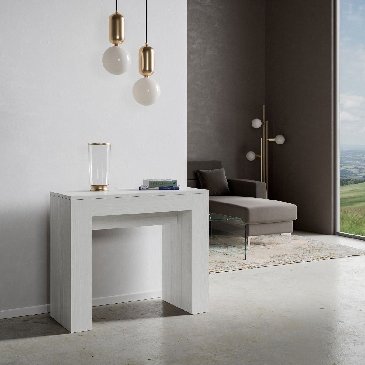 Extendable Space-Saving Console Table 90x42-198 cm Modem Small — 2
