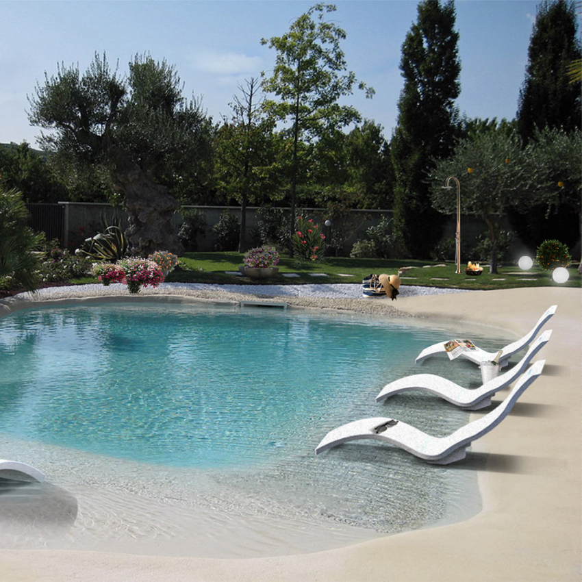 Ergonomic chaise longue sunbed for spa and garden Arkema Design Serendipity S010 — 9