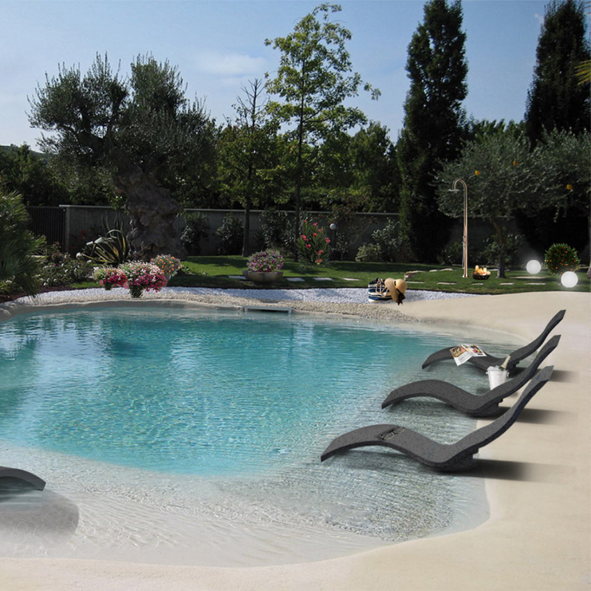 Ergonomic chaise longue sunbed for spa and garden Arkema Design Serendipity S010 — 8