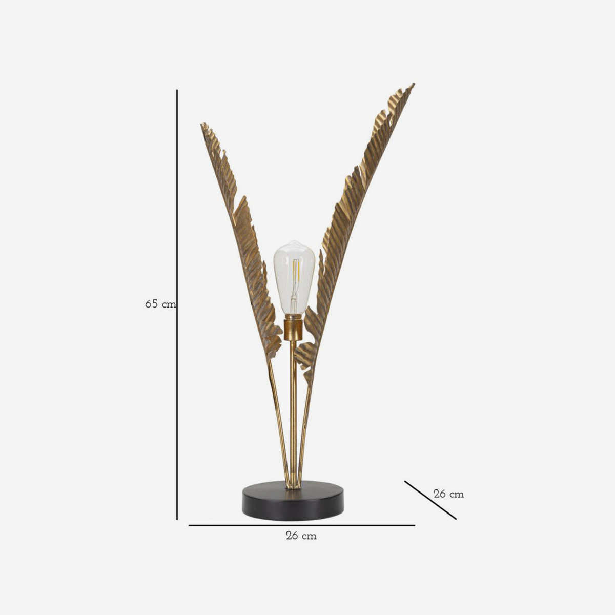 Palm Decorative Metal Table Lamp — 3