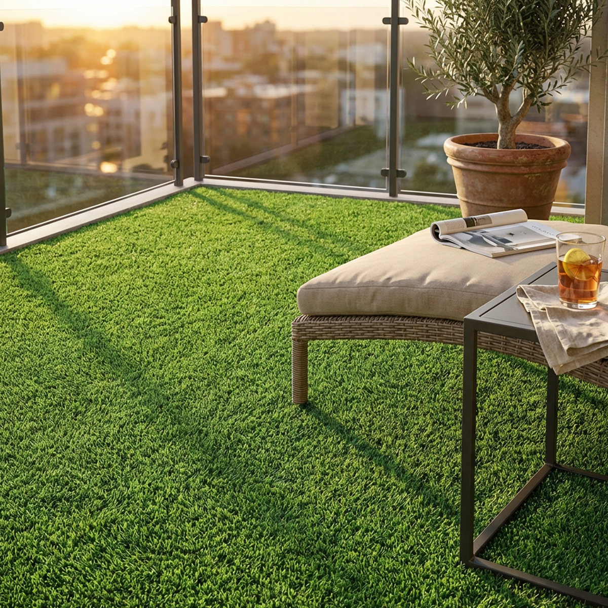 Outdoor artificial grass roll 10x2 m Cosma SS809871 — 3