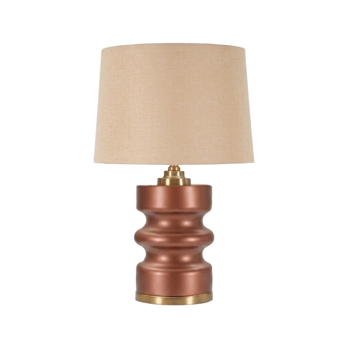 Rosenthal B Glass and Fabric Table Lamp — 1