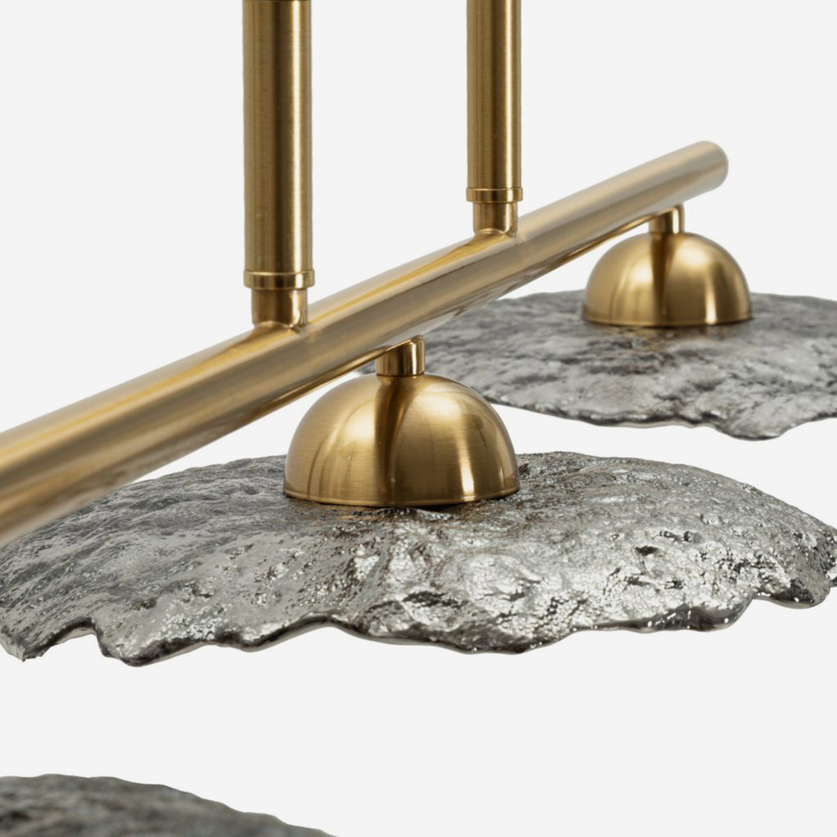 Emily 3-light pendant lamp in metal and Vetro — 3