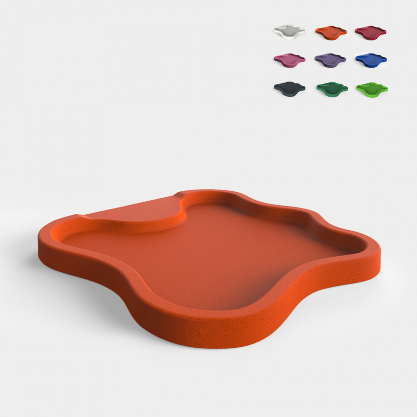 Wooden outdoor shower tray for pool and garden 103x107cm Arkema Design Lake D108 — 1