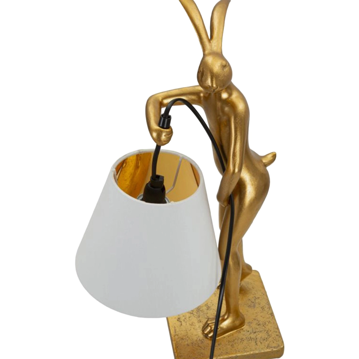 Rabbit Decorative Table Lamp with Fabric Lampshade — 4