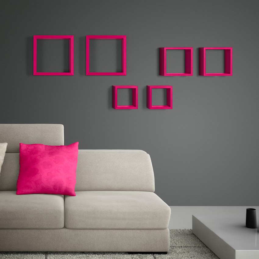 Rubic Modern Square Floating Cube Shelves Set of 3 — 2