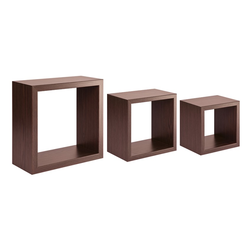 Rubic Modern Square Floating Cube Shelves Set of 3 — 1