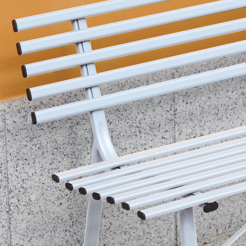 Classic 3-Seater Iron Garden Bench 150x57cm Kedels Iven — 2