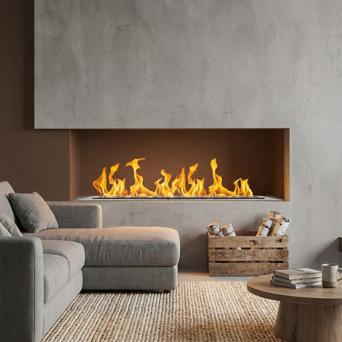 Built-in automatic bioethanol burner Smart Divina Fire Slim70 — 2