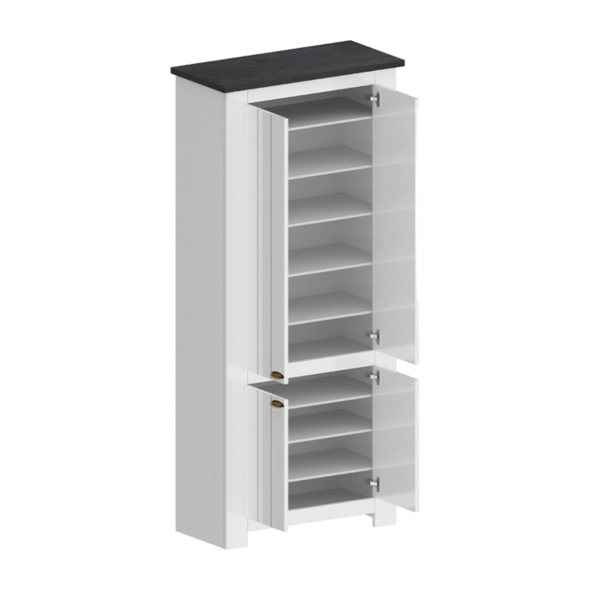 4-Door Multi-Purpose Shoe Storage Cabinet 84x42x200cm Hillrose — 5