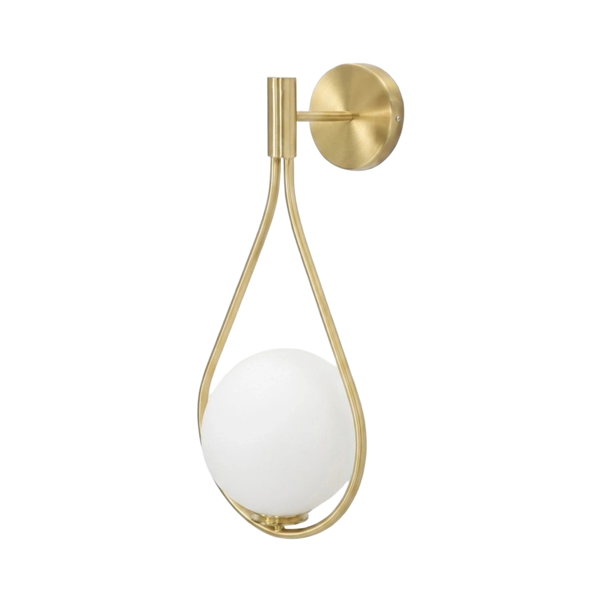 Glamy Drop Metal and Vetro Wall Sconce Lamp — 1
