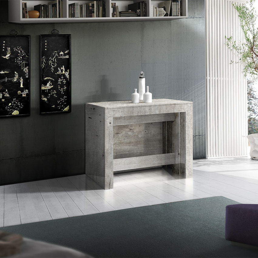 Modern Extendable Console Table 90x51-300cm Entryway Pratika Pilka — 3
