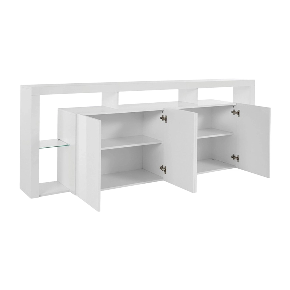 Modern 4-Door Sideboard 220x40x80 cm Living Room Buffet Towyn — 4