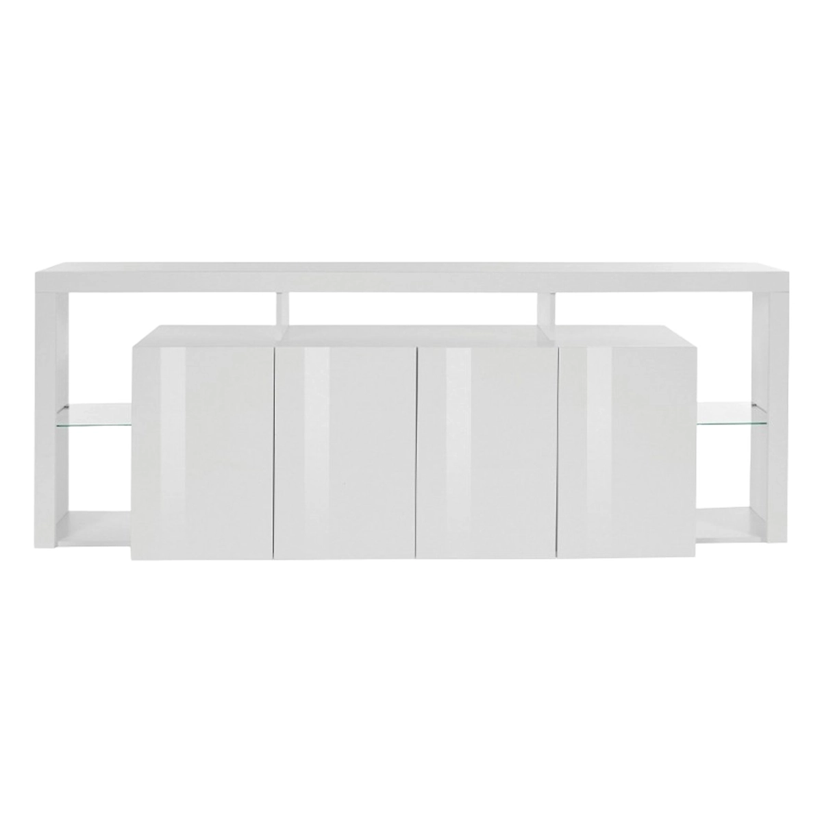 Modern 4-Door Sideboard 220x40x80 cm Living Room Buffet Towyn — 3