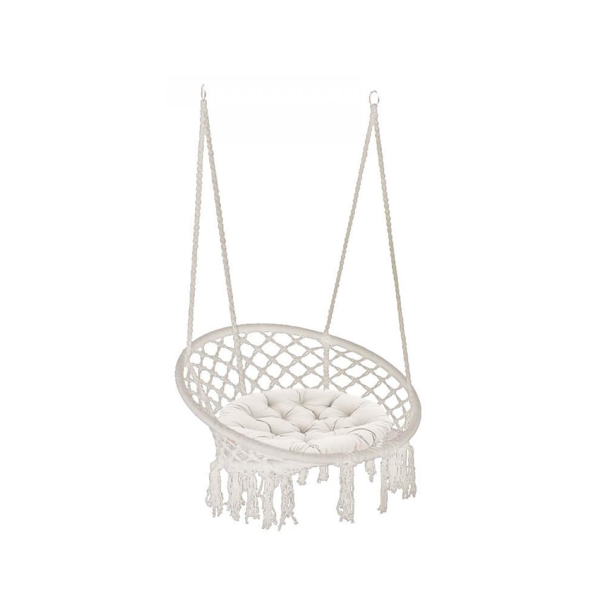 Hanging Swing Chair Hammock with Cushion Luxory Round Cosma — 3