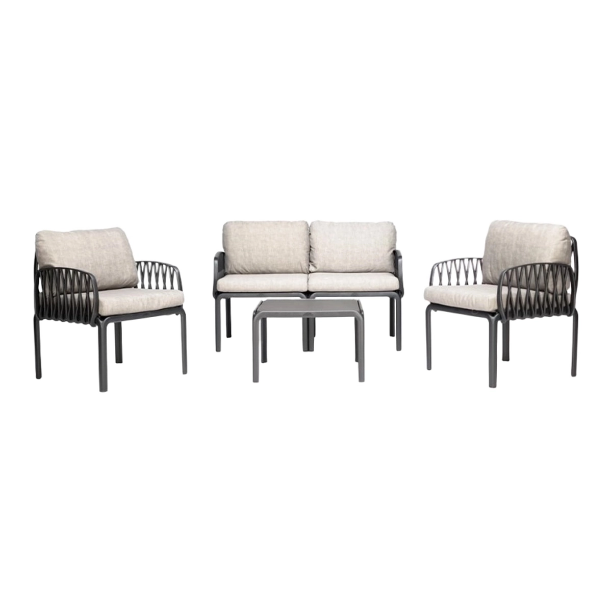 Portofino Grand Soleil Garden Lounge Set with 2-Seater Sofa, 2 Armchairs & Table — 1