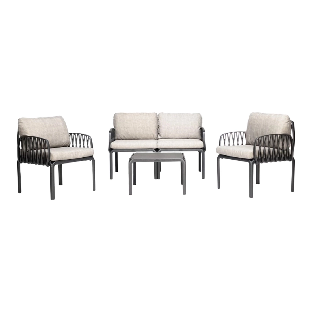 Portofino Grand Soleil Garden Lounge Set with 2-Seater Sofa, 2 Armchairs & Table — 3