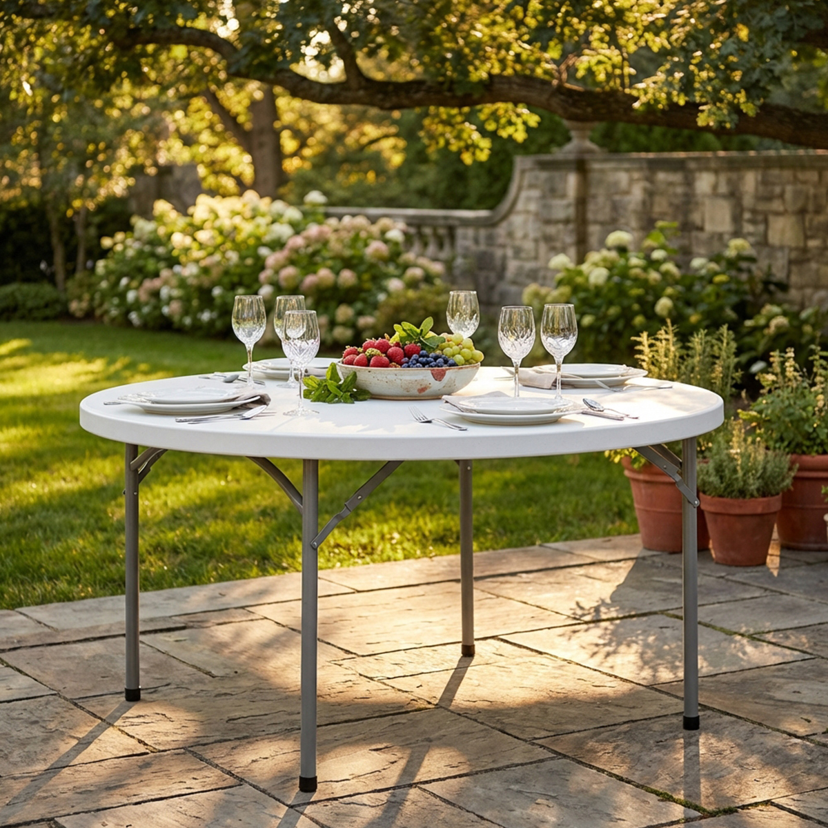 Round outdoor catering table Ø120 Cosma — 2