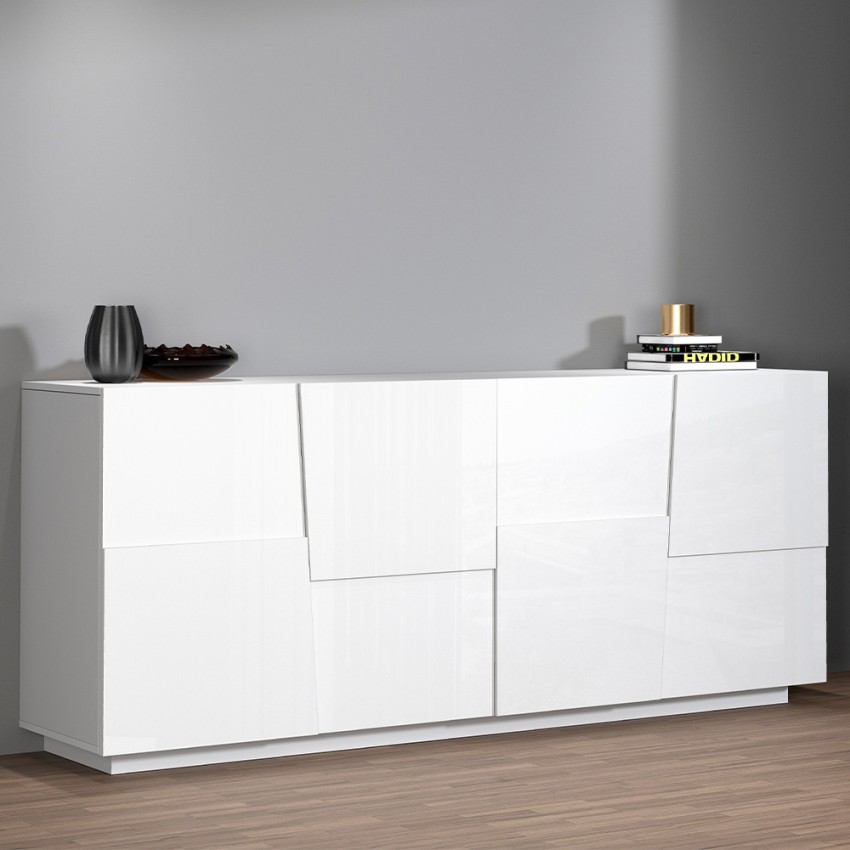 Modern 4-Door Living Room Sideboard 200x44x86 Darill Web Furniture — 2