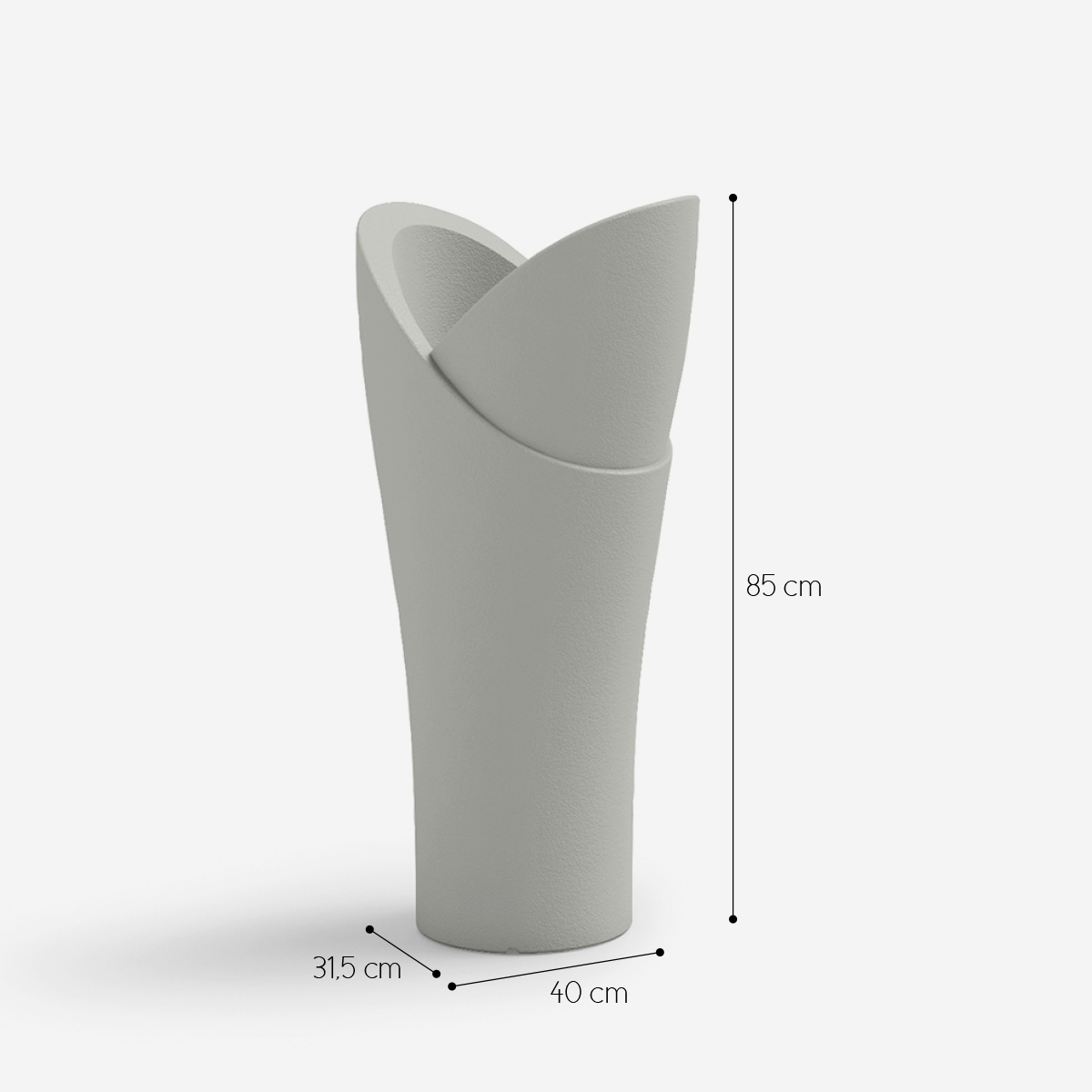 Assia 85 LYXO Rechargeable RGBW LED Illuminated Outdoor Planter — 4