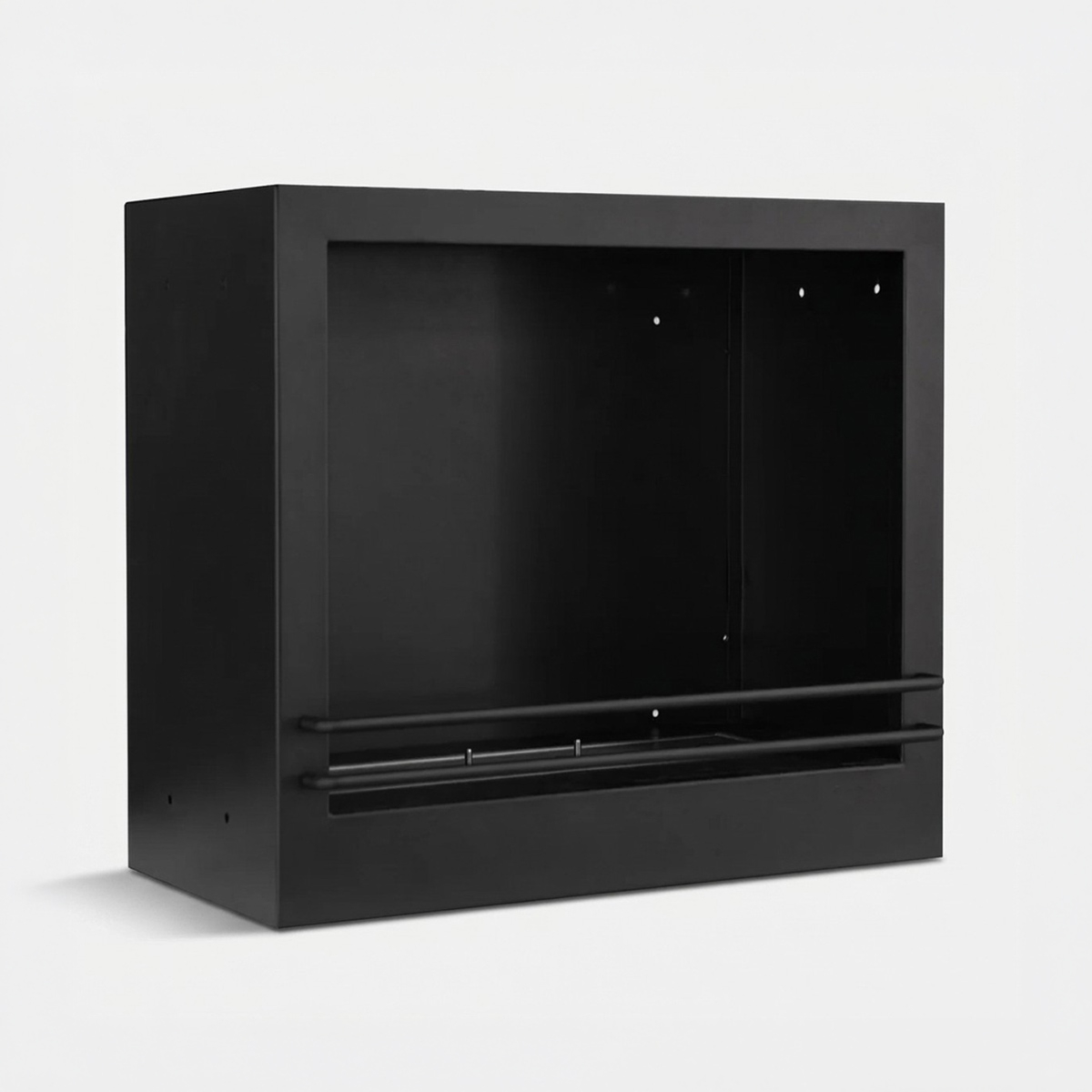 Stainless steel built-in bioethanol fireplace insert Velt — 1