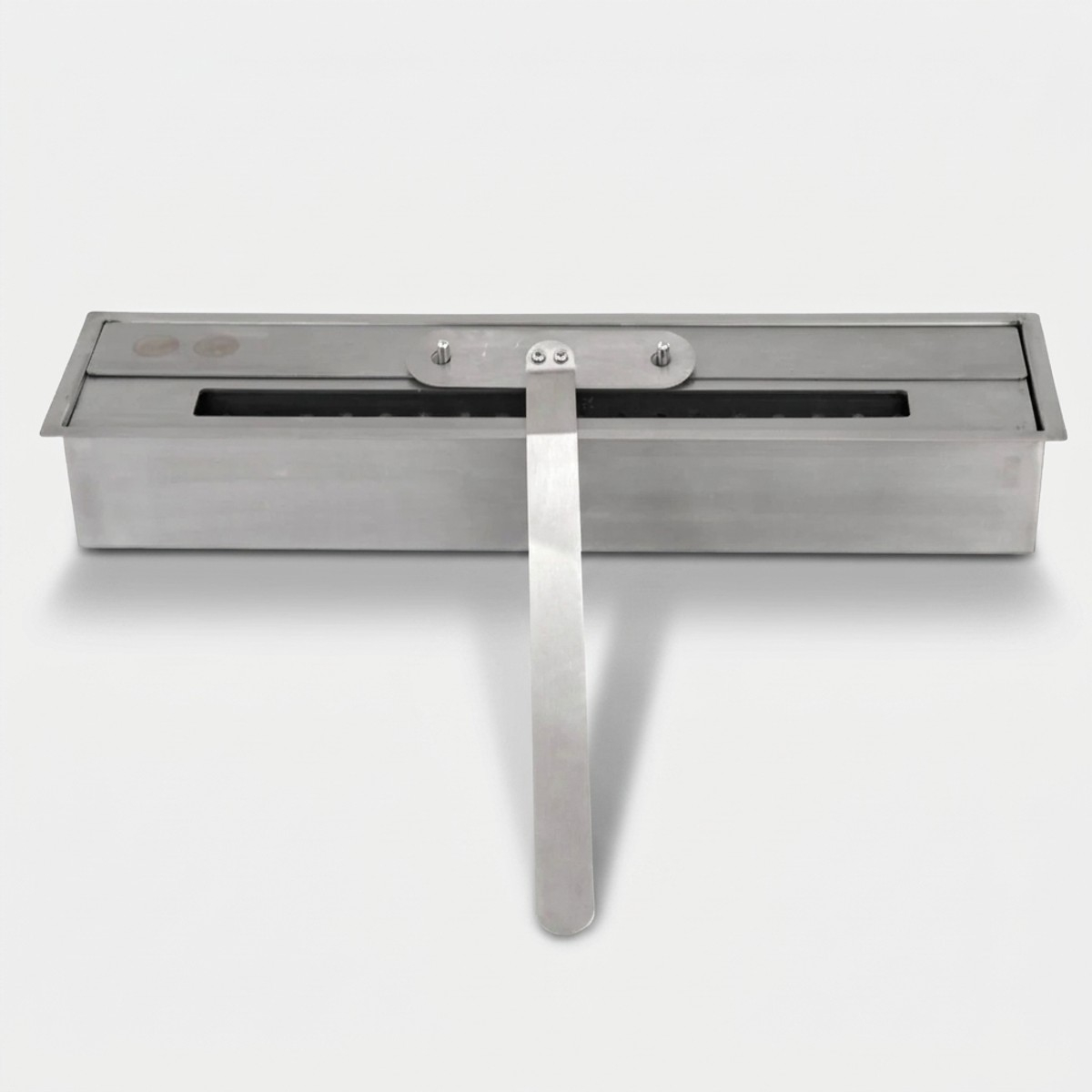 Stainless steel built-in bioethanol fireplace insert Velt — 4