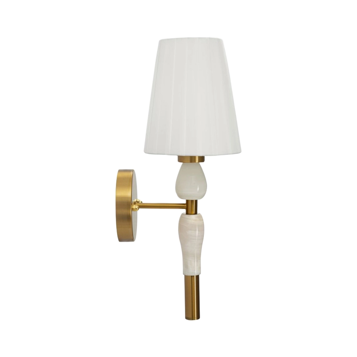 Budapest Wall Lamp in Iron with Fabric Shade — 6