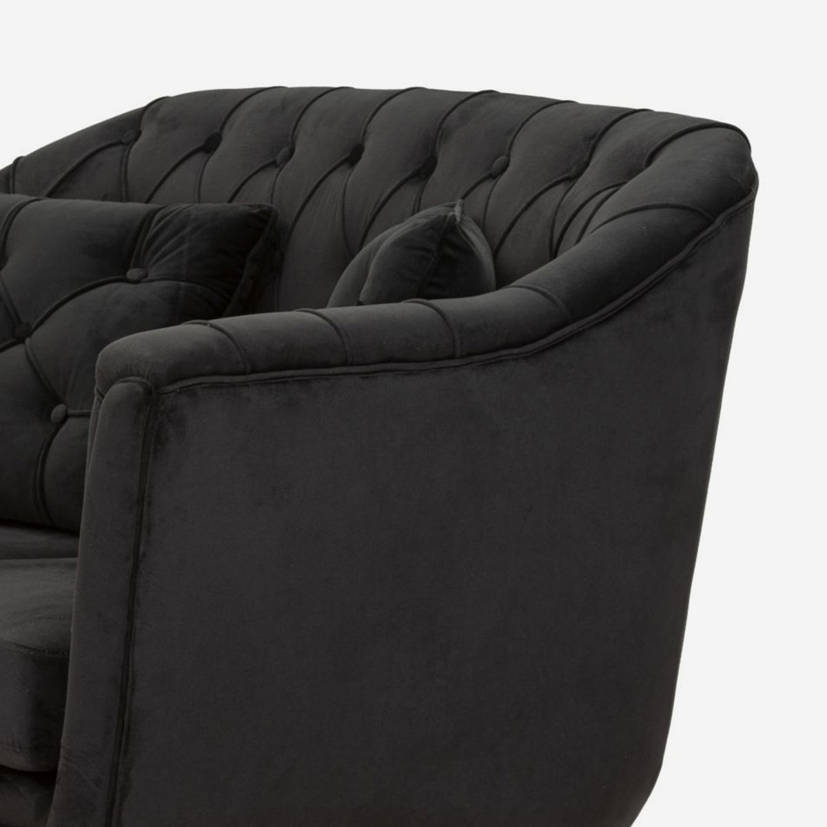 Budapest 2 Seater Tufted Loveseat Sofa with Cushions — 3
