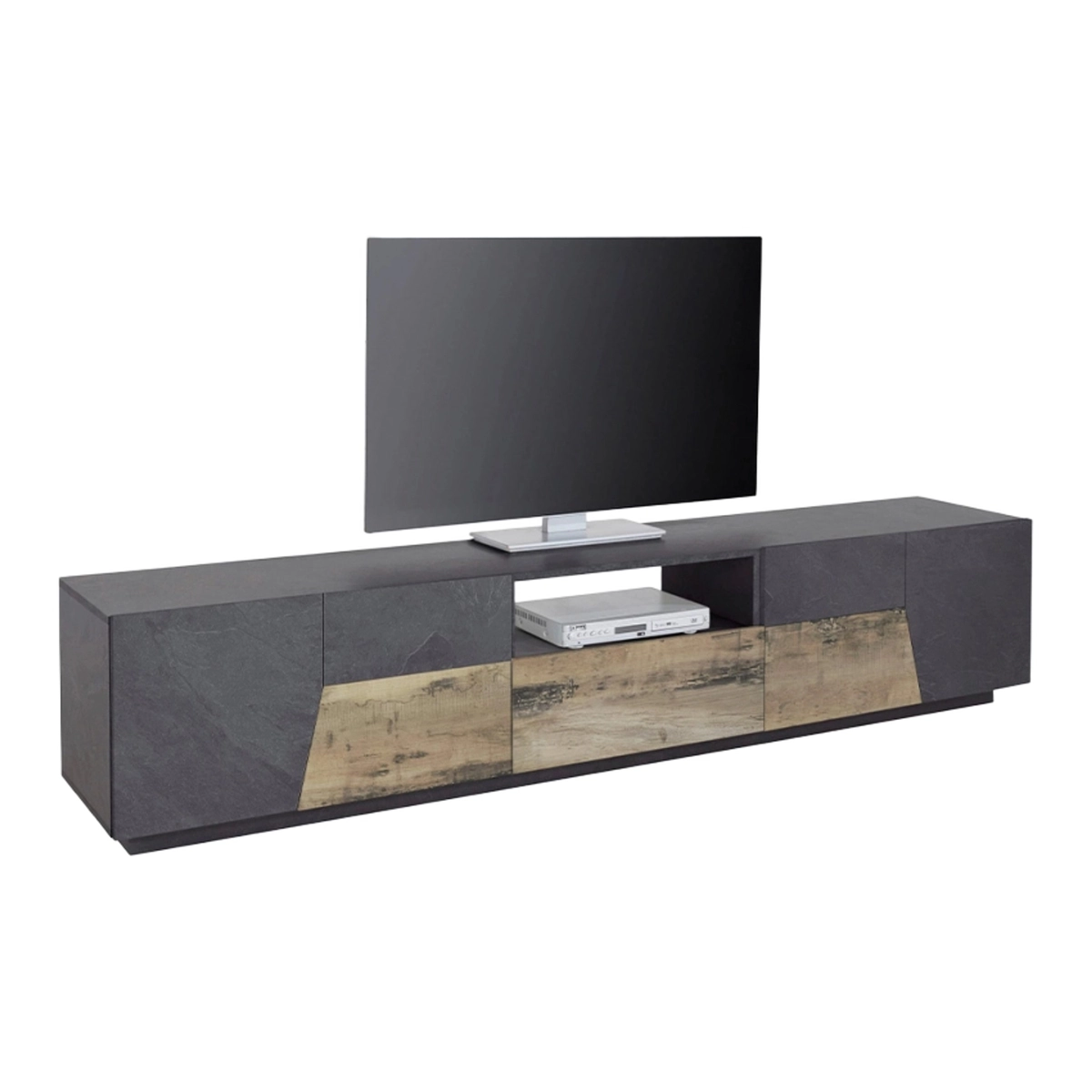 Modern TV stand unit for living room 220x43cm Fergus Report — 8