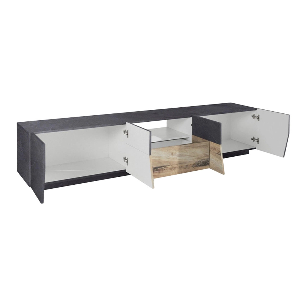 Modern TV stand unit for living room 220x43cm Fergus Report — 6
