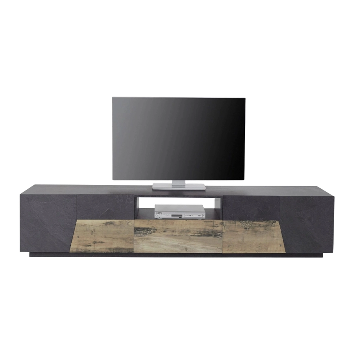 Modern TV stand unit for living room 220x43cm Fergus Report — 7