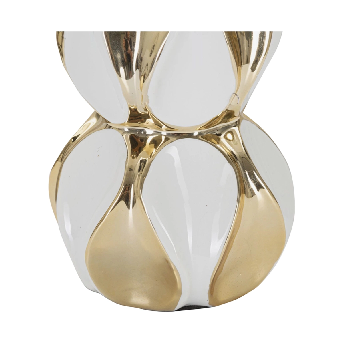 Mauro Ferretti Glam Balls Ceramic Table Lamp with Fabric Shade — 5