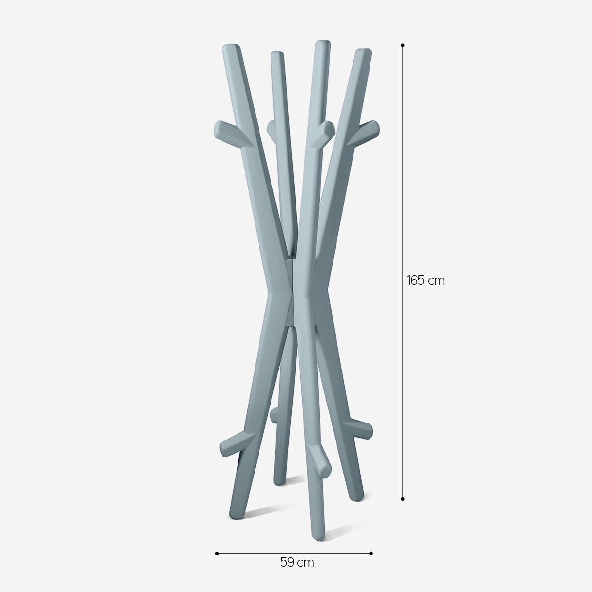 Modern Freestanding Design Coat Rack Twins LYXO — 5
