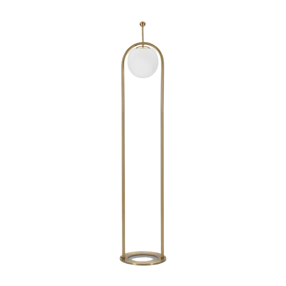 Glamy Arc Arched Floor Lamp in Metal and Glass — 4