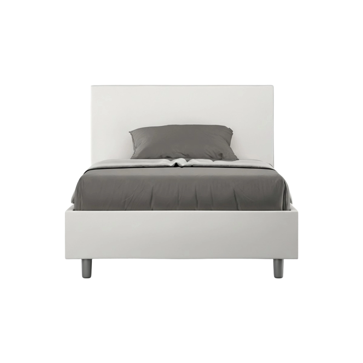 Adele P1 120x200 Small Double Storage Bed in Faux Leather — 1