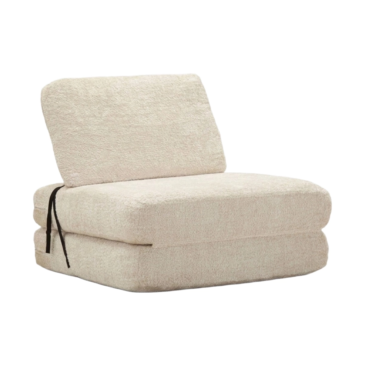 Faster Modern Space-Saving Single Sofa Bed in Bouclé Fabric — 1
