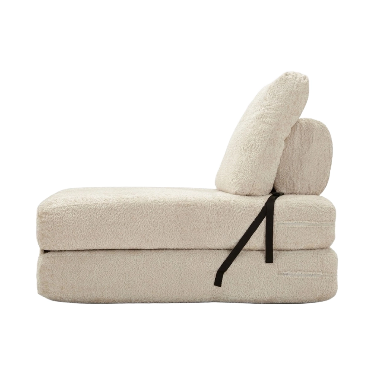 Faster Modern Space-Saving Single Sofa Bed in Bouclé Fabric — 5