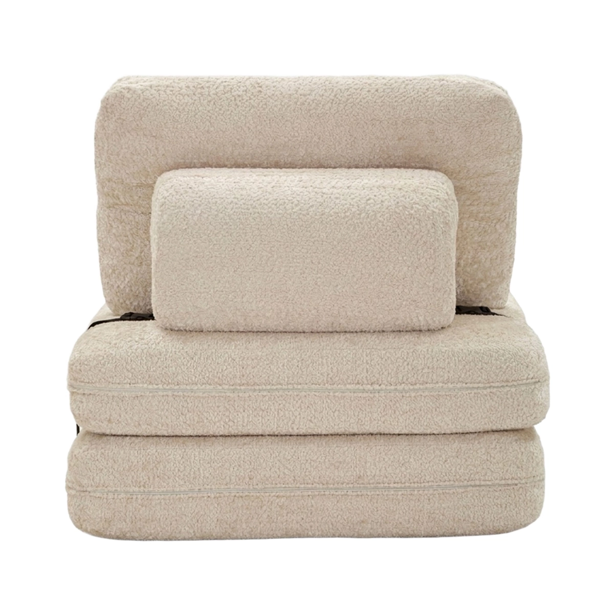 Faster Modern Space-Saving Single Sofa Bed in Bouclé Fabric — 7