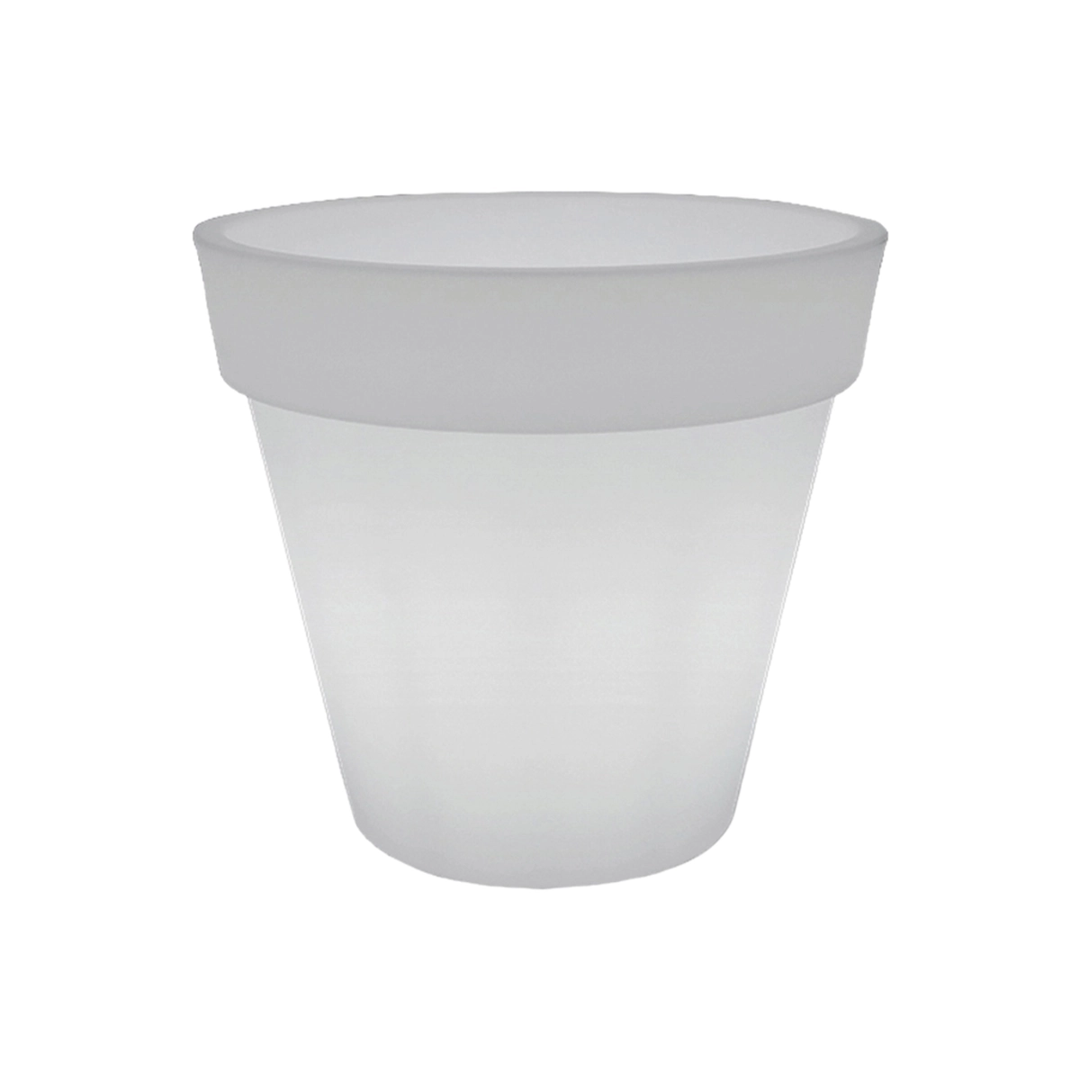 Outdoor illuminated LED RGBW rechargeable planter LYXO Aria 80 — 1